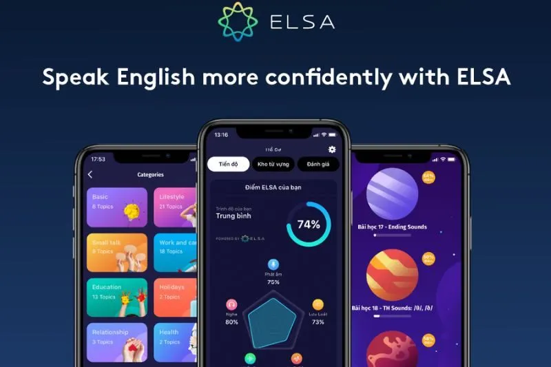 app hoc tieng anh ELSA Speak