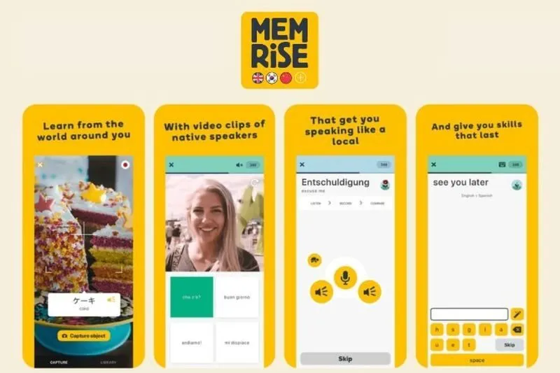 app hoc tieng anh Memrise