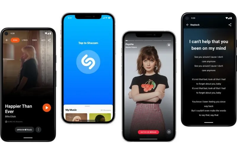 app tim nhac Shazam