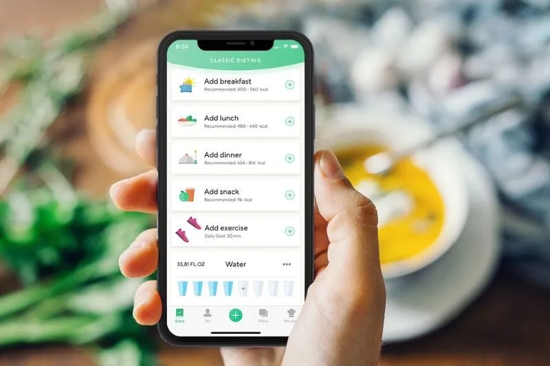 app tinh calo Lifesum