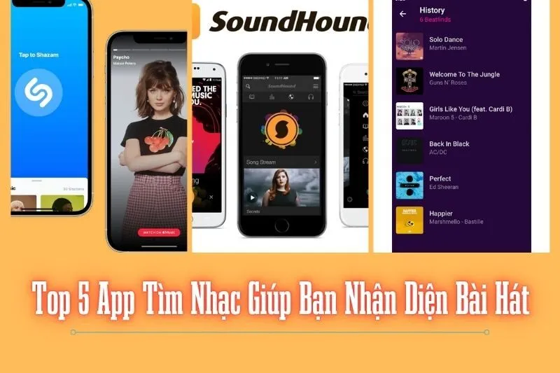 Top 5 App Tìm Nhạc Giúp Bạn Nhận Diện Bài Hát