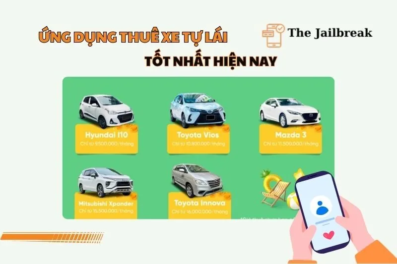 Ứng dụng thuê xe tự lái 2025: Booking, MIOTO, TripX, OGIS